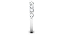 Natural Diamond Half Eternity Infinity Ring for Valentines