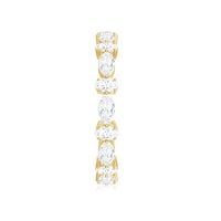 Oval and Marquise Cut Moissanite Stackable Eternity Ring