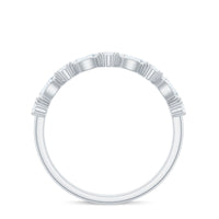 Marquise and Oval Shape Moissanite Half Eternity Ring