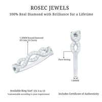 Certified Diamond Infinity Eternity Band