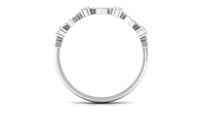 Art Deco Inspired Diamond Half Eternity Ring for Women