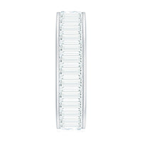 Certified Moissanite Wide Eternity Wedding Band