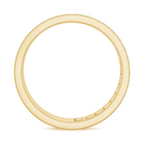 Certified Moissanite Wide Eternity Wedding Band