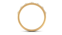Natural Diamond Half Eternity Ring in Crown Style