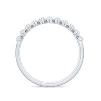 Certified Moissanite Designer Half Eternity Band Ring