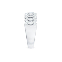 Certified Moissanite Designer Half Eternity Band Ring