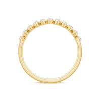 Certified Moissanite Designer Half Eternity Band Ring