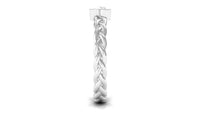 Real Diamond Promise Ring with Braided Shank