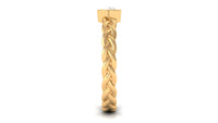 Real Diamond Promise Ring with Braided Shank