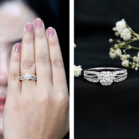 Vintage Looking Moissanite Engagement Ring For Women