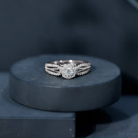 Vintage Looking Moissanite Engagement Ring For Women