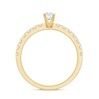 Natural Diamond Promise Ring for Engagement