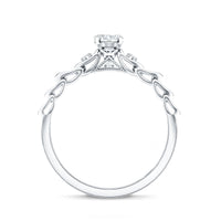 Genuine Diamond Minimalist Promise Ring with Certificate