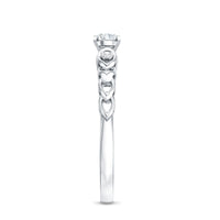 Genuine Diamond Minimalist Promise Ring with Certificate