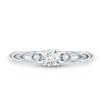 Genuine Diamond Minimalist Promise Ring with Certificate