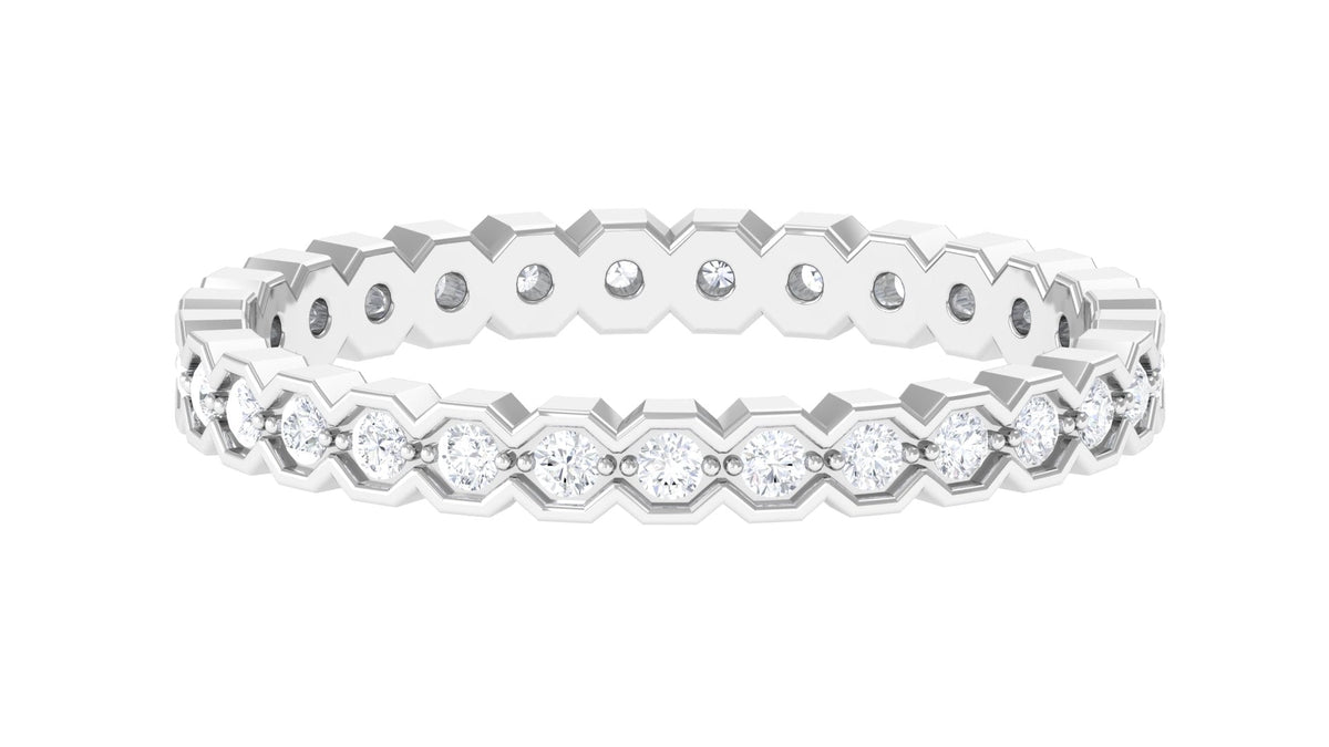 Full Eternity Band Ring with Natural Diamond