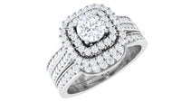 Zircon Statement Bridal Ring Set of 3