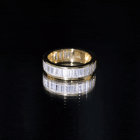 Certified Moissanite Channel Set Eternity Band