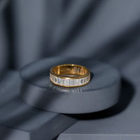 Certified Moissanite Channel Set Eternity Band