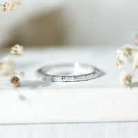 Bar Set Moissanite Eternity East West Ring