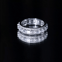 Certified Baguette Moissanite Eternity Wedding Band for Women
