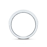 Certified Moissanite Infinity Wedding Band for Women