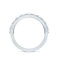 Certified Moissanite wedding anniversary band ring for women by Rosec Jewels, featuring sparkling moissanite stones on a sleek band.