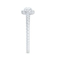 Certified Real Diamond Promise Ring with Bubble Shank