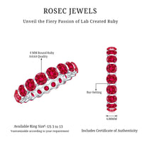 Bar Set Lab Created Ruby Full Eternity Ring