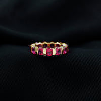 Bar Set Lab Created Ruby Full Eternity Ring