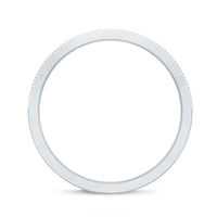 Natural Blue Sapphire Half Eternity Ring in Channel Set