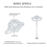 Vintage Looking Diamond Engagement Ring for Women