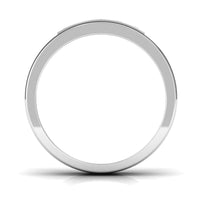 Certified Real Diamond Wedding Band with Black Enamel