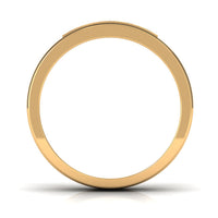 Certified Real Diamond Wedding Band with Black Enamel