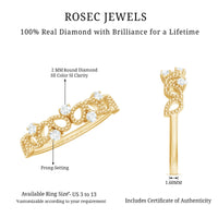 Natural Diamond Half Eternity Band with Beaded Detailing