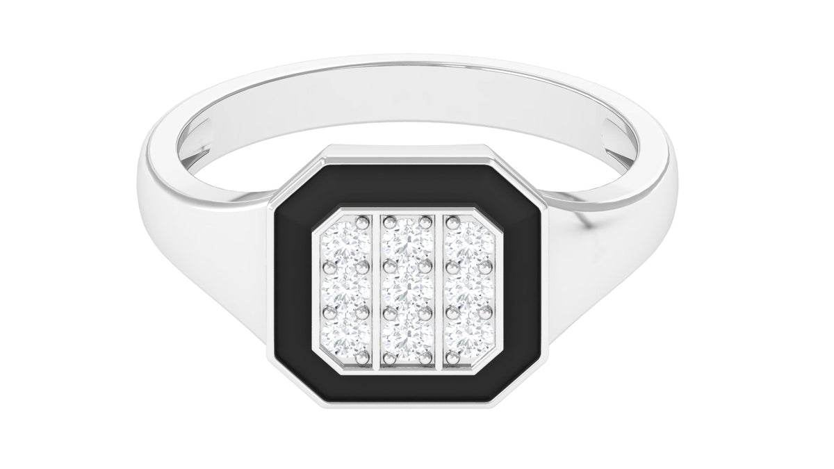 Vintage Style Diamond Engagement Ring for Men
