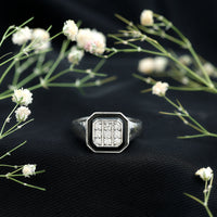 Vintage Style Diamond Engagement Ring for Men