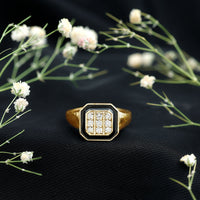 Vintage Style Diamond Engagement Ring for Men