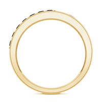 Certified Lab Grown Black and White Diamond Wedding Band