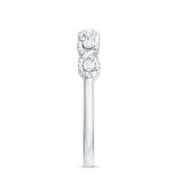 Real Diamond Half Eternity Infinity Ring