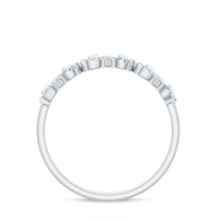 Real Diamond Half Eternity Infinity Ring