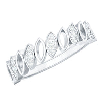 Natural Diamond Marquise Half Eternity Ring for Women