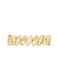 Natural Diamond Marquise Half Eternity Ring for Women