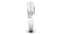 Certified Natural Diamond Half Eternity Mens Wedding Band