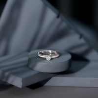 Round Cut Moissanite Designer Engagement Ring With Certificate