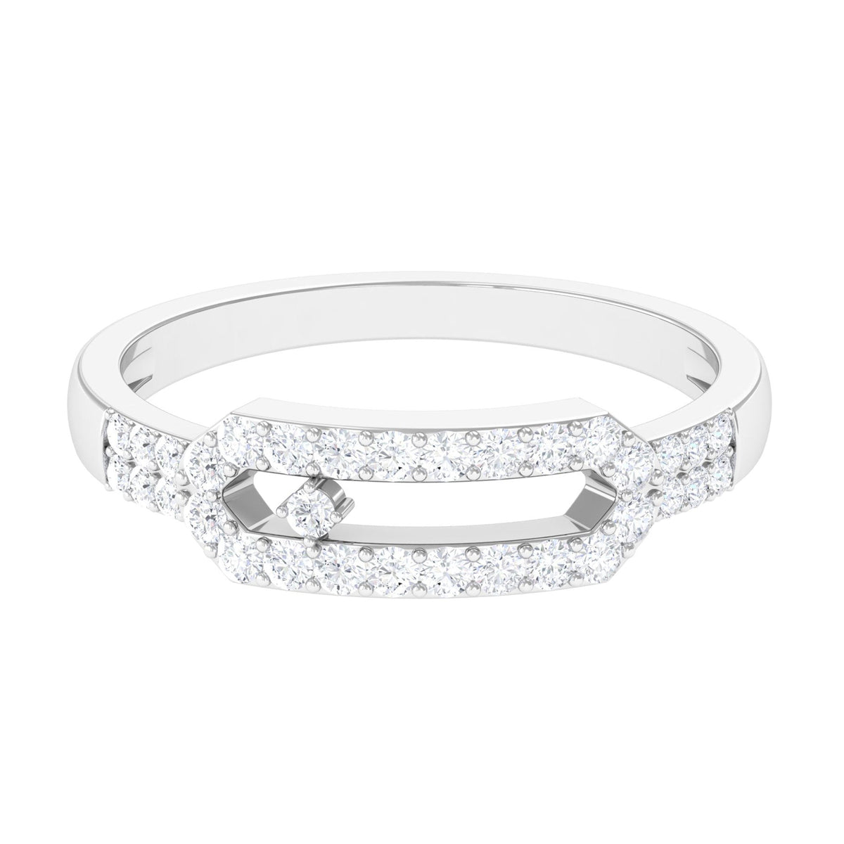 Contemporary Natural Diamond Ring for Women