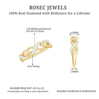 Certified Diamond Infinity Band Ring