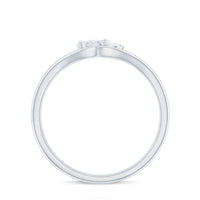 Certified Real Diamond Curved Promise Ring