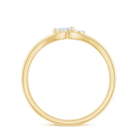 Certified Real Diamond Curved Promise Ring