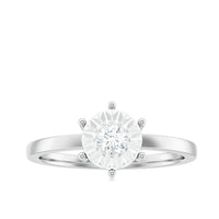 Natural Diamond Promise Ring in Illusion Setting